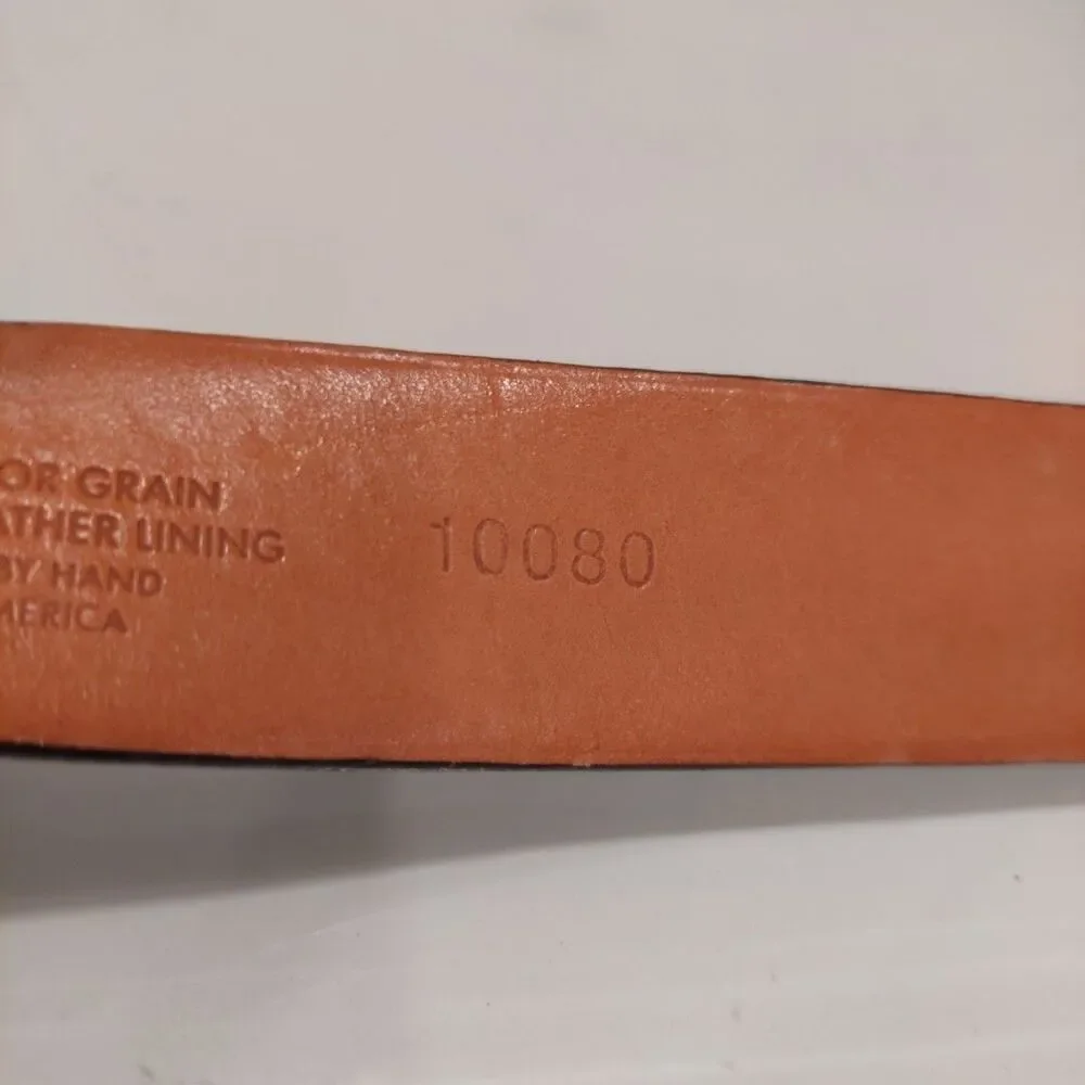 Martin Dingman Alligator Grain Italian Calfskin Belt Mens 105/42 Black Leather